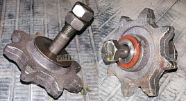 Звездочка (z= 8, t=38) натяжная в сборе (литье) СКП-2,1