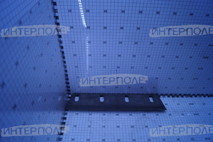 Нож измельчителя для травы (d-17,5x35 8,5x85x382), правый, с тугоплавким покрытием, Claas (Jaguar) MWS