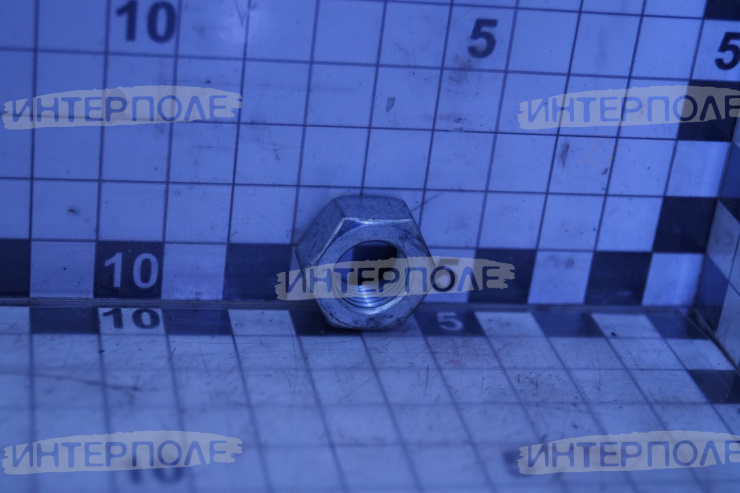 Гайка М12х1,25 крепления бича, шестигранная, класс 6, зерноуборочные комбайны