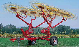 Грабли колесно-пальцевые H90/V12 (8.23м.) с центральным колесом (Италия)