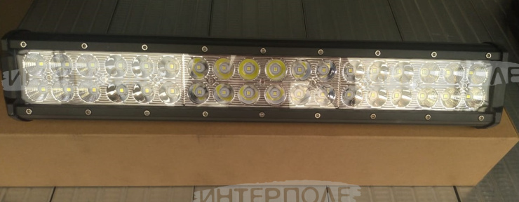 Фара-Балка светодиодная 108W 36х1W-440mm 7200LM 6F+24S+6F Комбинированный свет (направленный/рассеянный) 12-24В