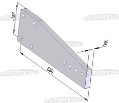 Стойка H=680 мм к плугу ПСК, ПСКу, ПСК-ПГ, ПСКуМ (СУР)