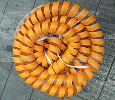 Спираль защитная 56/63 желтая (бухта 10м.)