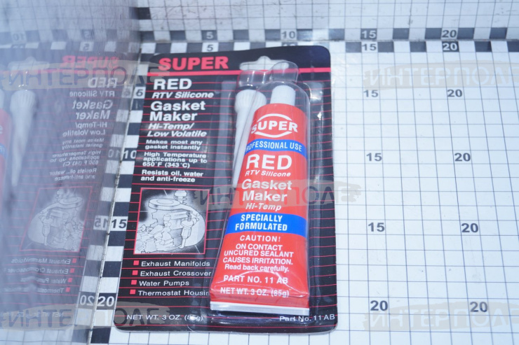 Герметик-прокладка (красный) "ABRO" 85 гр.