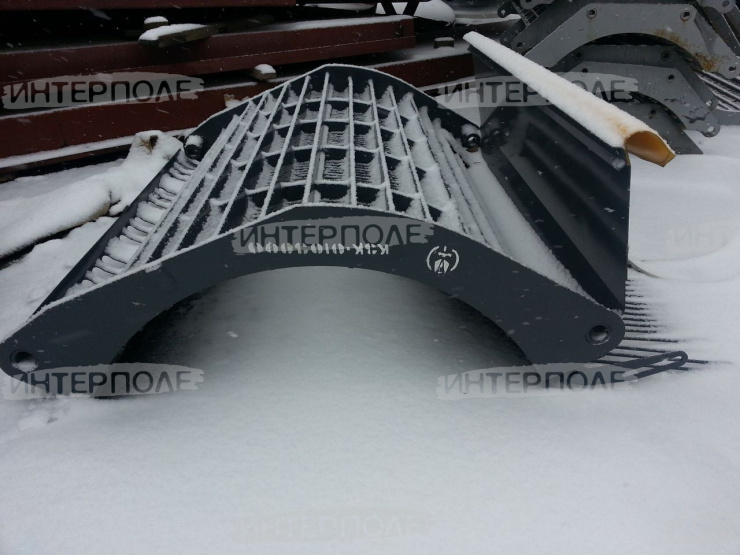 Подбарабанье в сборе с решеткой и щитом Есиль-730,КЗС-7, Есиль-740,КЗС-812 Гомсельмаш