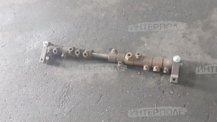 Труба пальчикового механизма битера приемного в сборе (для пальцев 14 мм) Вектор, Акрос, Торум