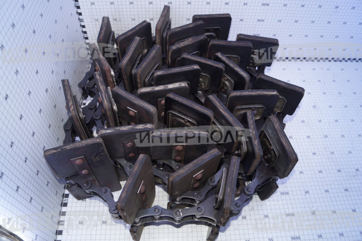 Транспортер зернового элеватора цепной L-4598мм ДОН-1500А/Б Нов-рск