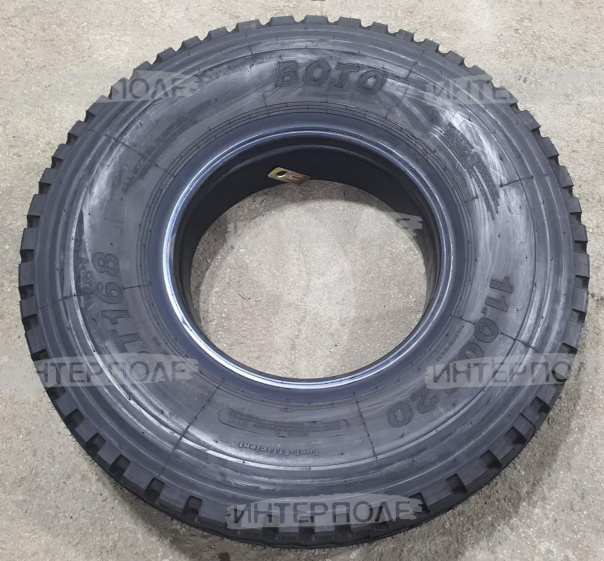 Шина 11,00 R20 (300 R508) (Камаз) (универсальная ось) BT168 /152/149K/ 18НС (с камерой ) с об. лентой BOTO