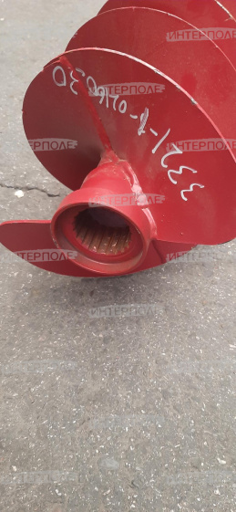 Шнек загрузной (нижняя часть,смотри фото фланца под редуктор) КЗС-3219,Есиль-760А,КЗС-1218А-1,РФ