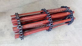 Транспортер наклонной камеры цепной L-2660мм., (короткий) ЕНИСЕЙ, РУСЛАН, НИВА болт d=10 ОМСК 