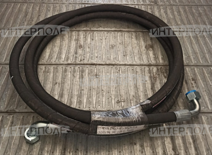 РВД Ф25 L7200 (гайка 90°-гайка 90°, разворот 240°) 4SH