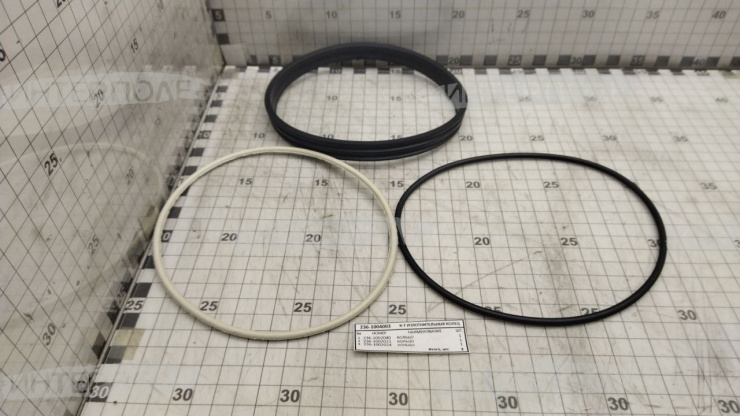 Ремкомплект уплотнительных колец гильзы ЯМЗ-236, 238, 236НЕ2, ЯМЗ-7511 (без фторопл. кольца) на 1 гильза-поршень (Ярославль)