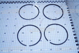 Кольца поршневые d=130,00 (ЯМЗ-236, ЯМЗ-238, ЯМЗ-240, СМД-60) К-700, К-701 (Мотордеталь) (П/К)