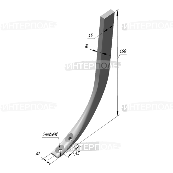 Стойка культиватора КПС-4 КРН (РЗЗ)