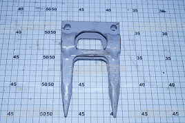 Палец двойной 17мм закрытый, серый, Шумахер