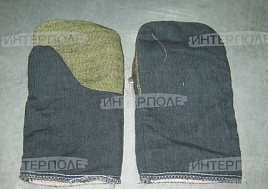 Рукавицы утепленные с брезентовым наладонником