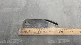 Нож измельчителя (d-19,3 5,0x50,8x181) левый подвижный гладкий с лопатками John Deere MWS