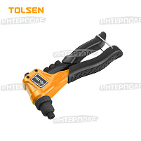 Заклепочник Industrial 190 мм, алюминиевый, для заклепок Al 2.4-4.8, сталь 2.4-4 мм (TOLSEN)