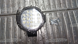 Фара светодиодная круглая 63W 21х3W-66mm 3100LM Epistar (Flood) Рассеянный свет универсальная 12-24В MEXTEXpro 