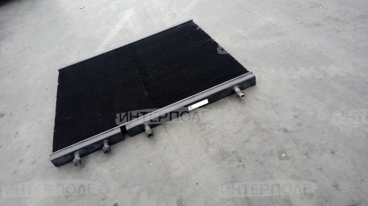 Радиатор масляный (-744) (полноразмерный до 2005г.) 2-рядный,2 секции, латунный (ЦКМ Оренбург)