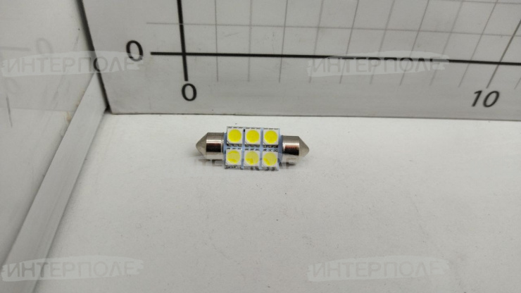 Автолампа 12В (освещ. номера, габарит) светодиод белый