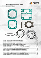 Ремкомплект компрессора Аурида (полный с поршневыми кольцами) одноцилиндровый 18-3509015 Ракурс