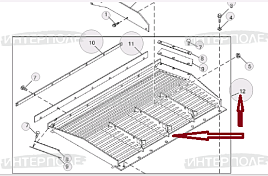 Рама верхнего решета John Deere (9860STS; 9660STS;9670STS; 9770STS; 9870STS; 9880i STS)