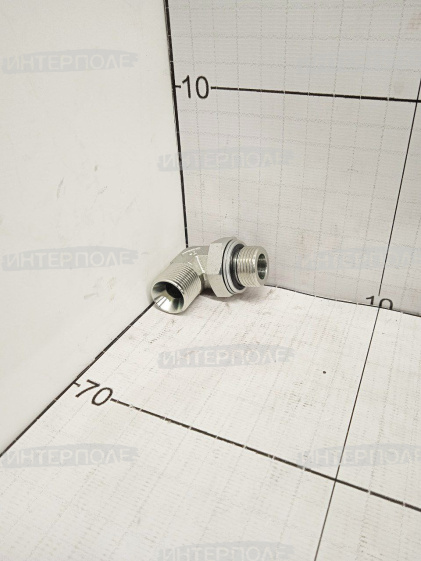 Угольник S24-S24 с контргайкой (М20х1,5КГ-М20х1,5) кованый
