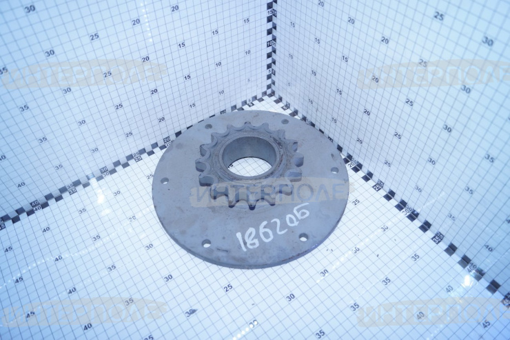 Звездочка (z=16, t=25,4) предохранительного устройства Дон-1500Б