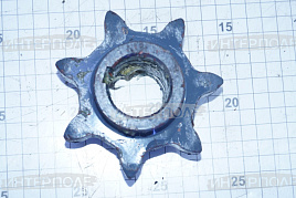 Звездочка (z= 7, t=38,0 d вала=35 мм.) зернового/колосового шнека Есиль-740,КЗС-812,Есиль-760,КЗС-1218,Есиль-750,КЗС-10К Гомсельмаш