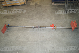 Вал ведущий привода продольных транспортеров в сборе (под втулочно-роликовую цепь) КТУ-10