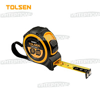 Рулетка Industrial 10 м х 25 мм, двухкомп. корп., нейлон, магнит, II кл. точн. (TOLSEN)