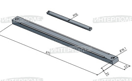 Брус противорежущий, с лазерным напылением, универсальный Claas (Jaguar) MWS