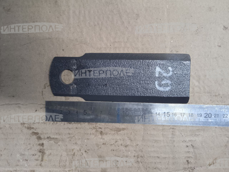 Нож барабана измельч. (173х59 S-5, D=18мм) (КЗС-10.12 ) ротора Есиль-760, КЗС-1218,Есиль-750,КЗС-10К Гомсельмаш