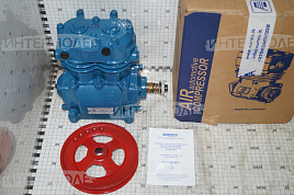 Компрессор 2-цилиндровый (со шкивом) Зил, МАЗ, К-700, ЯМЗ, Краз, Т-150 (АУРИДА Литва)