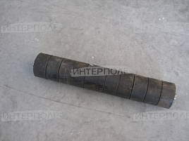 Вал ведомый привода поперечного транспортера с резиной в сборе