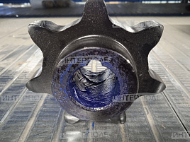 Звездочка (z= 7, t=38, d=30мм, под шплинты) верхнего вала зернового и колосового элеватора Есиль-740,КЗС-812,Есиль-750,КЗС-10К Гомсельмаш