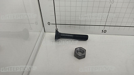 Болт М12х 65 DIN 608 (10.9) с гайкой, потайная головка с квадратным подголовником 