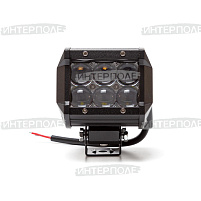 Фара светодиодная квадратная 18W 6х3W 95x65x70 (Spot) Направленный свет универсальная 12-24В