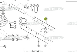 Держатель граблин Claas