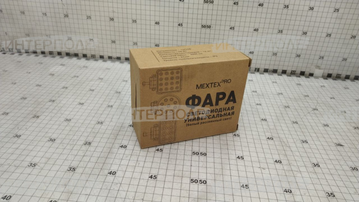 Фара светодиодная квадратная 48WS 16х3W-61mm 3000LM Epistar (Flood) Рассеянный свет универсальная 12-24В MEXTEXpro