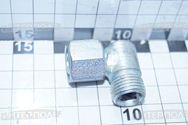 Угольник S19-S19 с гайкой (М16х1,5-М16х1,5)