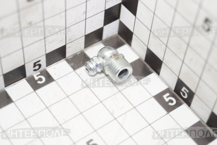 Пресс-масленка (тавотница) М10х1 угловая (под 90град)