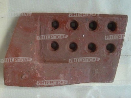 Нож боковой правый Б-170, Т-170, Б-10 (8 отверстий) 