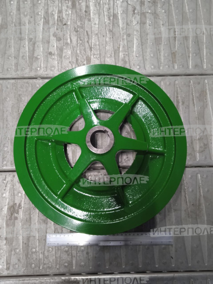 Полушкив (шкив промежуточный привода двухскоростного барабана) (H115599), John Deere (T550,W540, W550,W650)