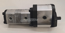 Тандем насосов НШ 28-10-10 (правый, 6 шлиц) под резьбовые штуцеры ACROS ВЕКТОР (CAPRONI, Болгария)