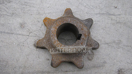 Звездочка (z= 7, t=38,0 d вала=30 мм.) шнека чистого зерна ОВС-25 АБ