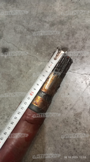 Вал ГСТ (посадочное место под шкив с резьбой L=21см) КЗС-812 Гомсельмаш
