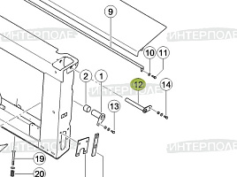 Палец наклонной камеры Claas (TUCANO 450-440,580-570)