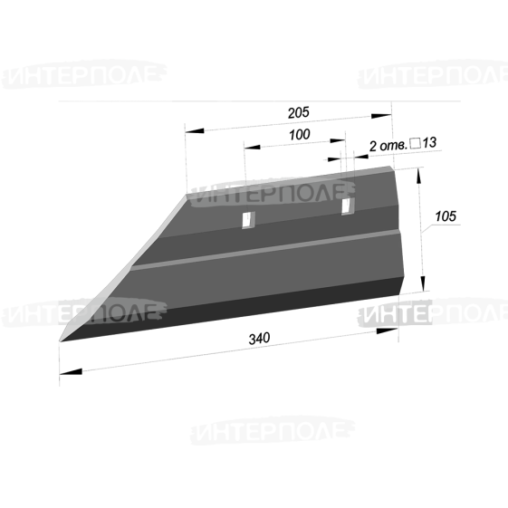 Лемех предплужника (РЗЗ)